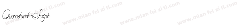 Queensland Script字体转换